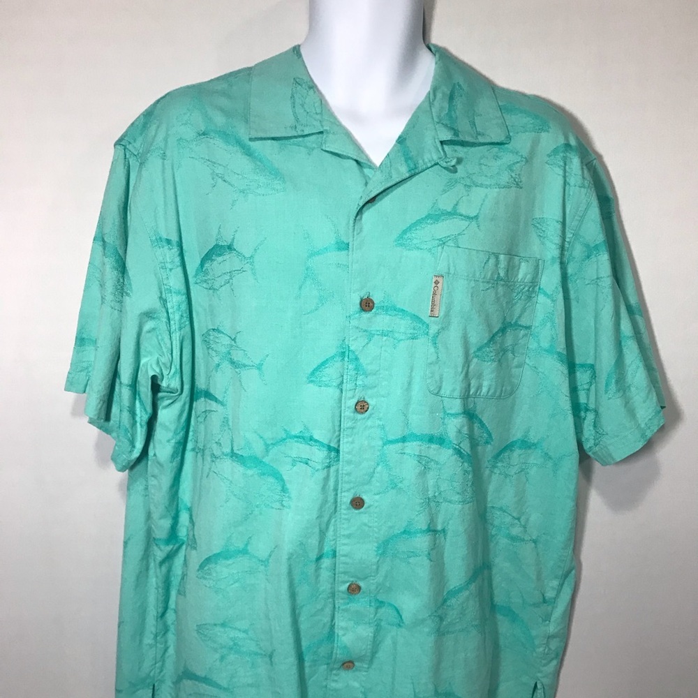 Columbia River Lodge Fish Button Down Size XL - Picture 2 of 5